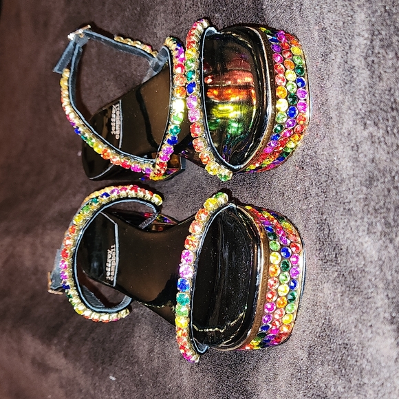 Jeffrey Campbell Rhinestone Sandals - Picture 3 of 12